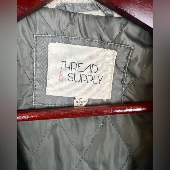 Sage Utility Coat/Jacket Sz M, by Thread & Supply - Picture 6 of 6